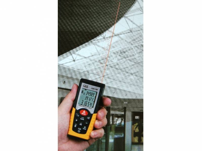 Mesure de distance avec le télémètre laser de précision 50 mètres - LDM 100