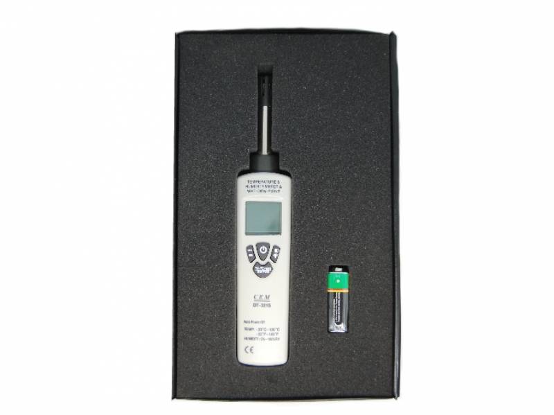 Vente coffret de l'instrument de mesure de température et humidité - Thermo hygromètre digital DT 321 S