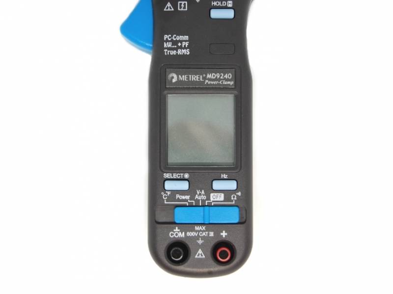 Ecran appareil de mesure électrique - Pince ampèremétrique MD 9240 TRMS