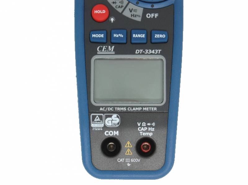 Ecran appareil de mesure électrique - Pince ampèremétrique DT 3343 TRMS