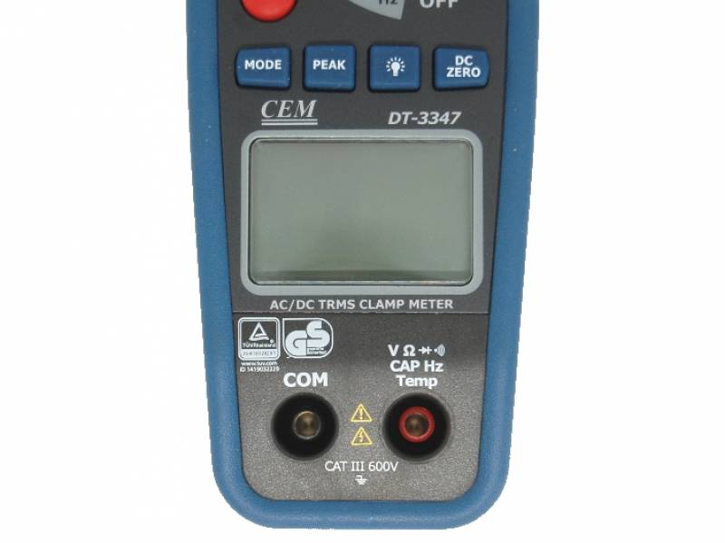 Ecran instrument de mesure électrique - Pince ampèremétrique DT 3447 TRMS