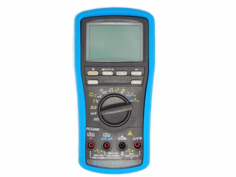 Vente appareil de mesure électrique : le multimètre MD 9050 propose les fonctions ampèremètre, ohmmètre, voltmètre et thermomètre