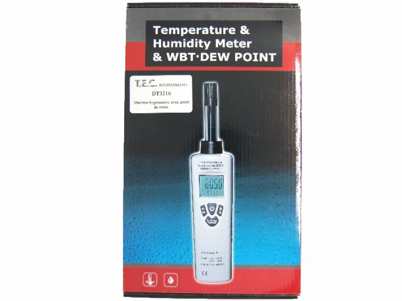Vente pack de l'instrument de mesure de température et humidité - Thermo hygromètre digital DT 321 S